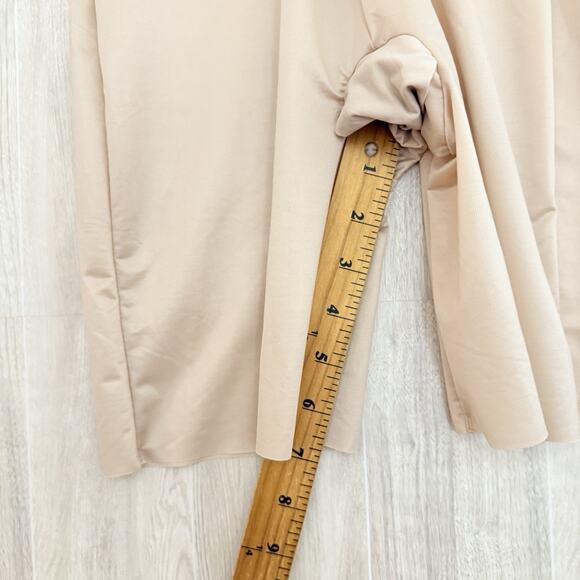 SPANXshape Bodysuit Size Small Invisible Open-Bust Mid-Thigh Champagne Beige - Picture 15 of 16